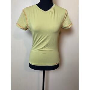 diesel y2k neon t-shirt women's small skin tight baby tee vintage